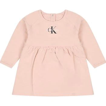 推荐Pink Dress For Baby Girl With Logo商品