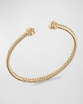 David Yurman | 18K Renaissance Bracelet with Pearls and Diamonds, Size Large,商家Neiman Marcus,价格¥21418