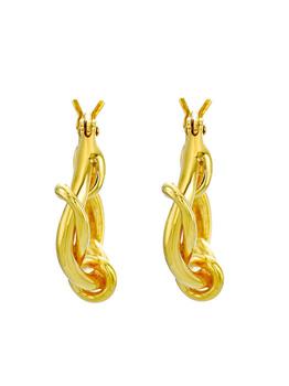 商品REALEESM | Silver Twist hoop earring(gold),商家W Concept,价格¥630图片