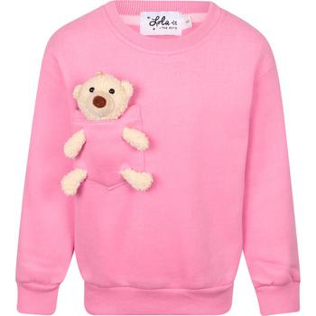 推荐Detachable bear in a pocket sweatshirt in pink商品