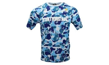 推荐Bape Big ABC Camo A Bathing Ape T-Shirt Blue商品