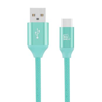 商品LAX Apple MFi Certified Lightning to USB Cable (10 Feet) - Turquoise图片