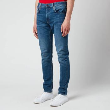 推荐Tommy Hilfiger Men's Houston Tapered Denim Jeans - Memphis Indigo商品