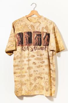 Urban Outfitters | 90s Vintage Rod Stewart All Over Print Graphic T-Shirt Single Stitch商品图片,