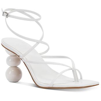 商品INC International | INC Womens Lilliana Faux Leather Toe Post Ankle Strap,商家BHFO,价格¥113图片