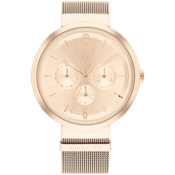 tommy hilfiger手表, Tommy Hilfiger | Women's Carnation Gold-tone Mesh Bracelet Watch 40mm商品图片 8折×额外8.5折, 额外八五折