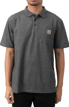 美国Carbon Copy, Carhartt | (K570) Contractor's Work Pocket Polo - Carbon Heather商品图片 