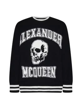 Alexander McQueen | Black Pullover With Skull Logo Inlay 6.1折起, 独家减免邮费
