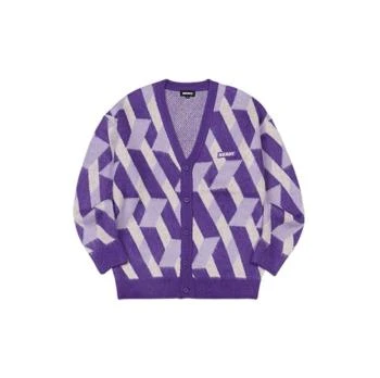 推荐【享贝家】（国内现货-LY）NERDY 休闲宽松针织衫 开衫 男女同款 紫色 PNEF21KK0617商品