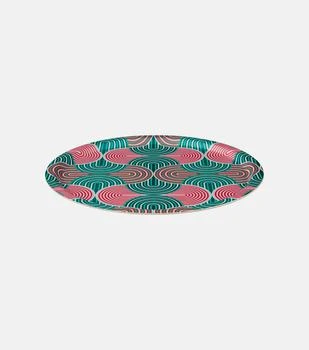 LA DOUBLE J | Slinky Verde圆形印花托盘,商家MyTheresa CN,价格¥631