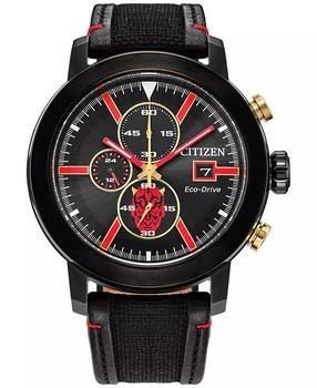 Citizen | Eco-Drive Men's Chronograph Star Wars Darth Maul Mastermind Black Nylon & Leather Strap Watch 44mm,商家Macy's,价格¥2066