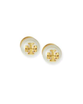 Tory Burch | Pearly Logo Stud Earrings商品图片,