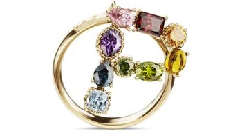 Dolce & Gabbana | 彩虹字母 P 精美彩色宝石18K黄金戒指,商家24S,价格¥18606