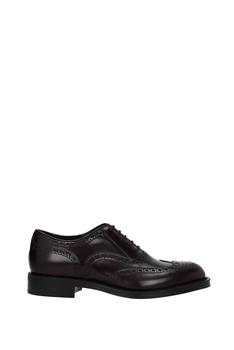 Prada | Lace up and Monkstrap Leather Brown商品图片,6.5折
