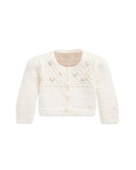 商品Ralph Lauren | Girls' Floral Cotton Cardigan - Baby,商家Bloomingdale's,价格¥554图片