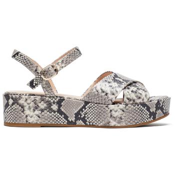 kate spade new york, Kate Spade | Kate Spade New York Womens Bunton Leather Snake Print Wedge Sandals商品图片 3.2折×额外9折, 额外九折