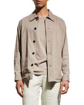 Theory | Men's Selk Linen-Blend Chore Jacket商品图片,6折