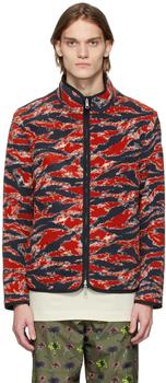 moncler男上海, Moncler | Reversible Navy & Red Tiger Stripe Jacket商品图片 