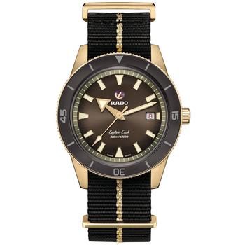 雷达男表精选, Rado | Men's Swiss Automatic Captain Cook Black NATO Strap Watch 42mm商品图片 