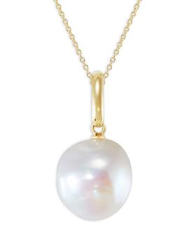 商品Freshwater Baroque Pearl Pendant Necklace in 14K Yellow Gold, 18" - 100% Exclusive图片