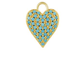 商品Melinda Maria | ICONS Double Sided Heart Pave Earring Charms,商家Melinda Maria,价格¥180图片