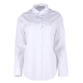 推荐Calvin Klein Women's Long Sleeve Poplin Boyfriend Fit Shirt商品