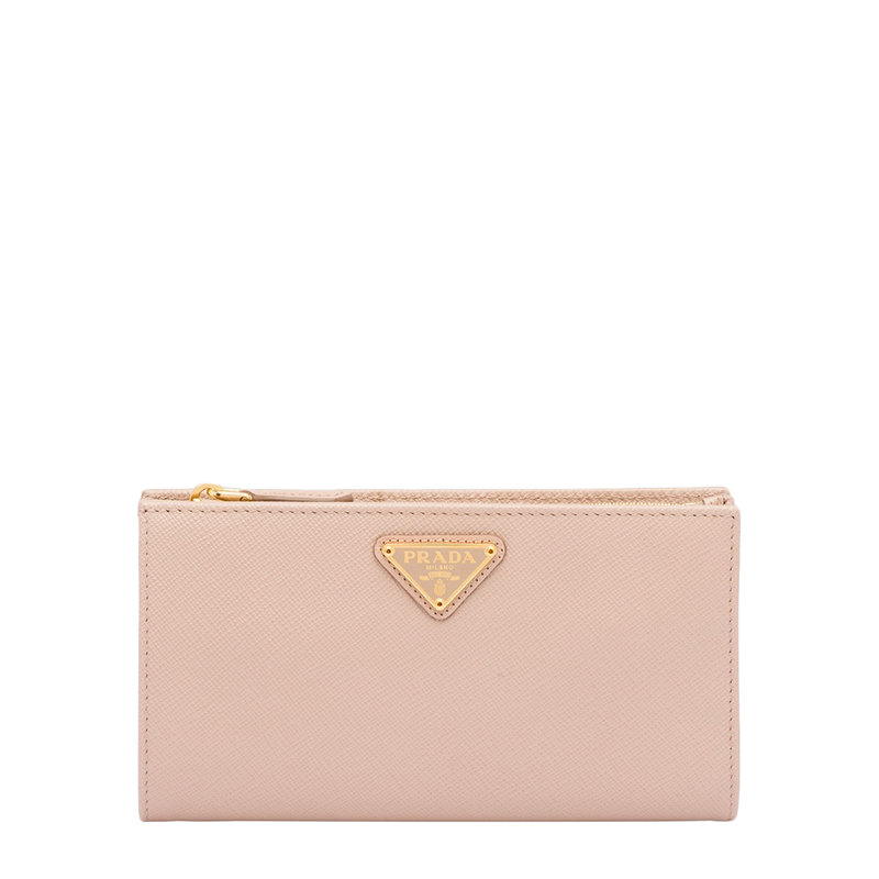 Prada | 【预售3-7天】PRADA/普拉达 22春夏新款 女士皮粉色皮革三角金标大容量钱包1ML009_QHH_F0236商品图片,8折, 包邮包税