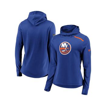 推荐Women's Branded Royal New York Islanders Authentic Pro Rinkside Transitional Pullover Hoodie商品