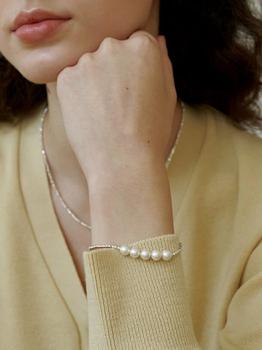 商品LOVE ME MONSTER | Hematite 5 Pearl Bracelet,商家W Concept,价格¥467图片
