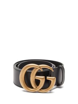 gucci皮带好不好, Gucci | GG Marmont leather belt商品图片 