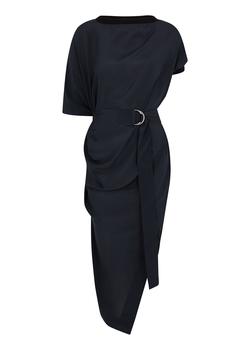 Vivienne Westwood | Anex draped silk crepe de chine midi dress商品图片,