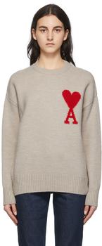 product Beige Virgin Wool Ami de Cœur Sweater image