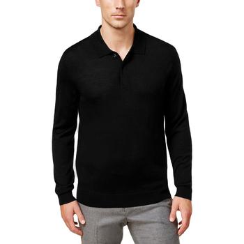 推荐Club Room Mens Merino Wool Blend Polo Pullover Sweater商品