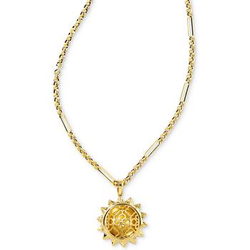 商品Kendra Scott | 14k Gold-Plated Sun 23" Flip Pendant Necklace,商家Macy's,价格¥364图片