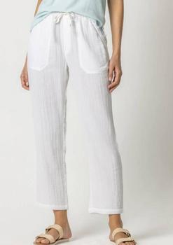 推荐Double Gauze Pull On Pant In White商品