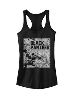 推荐Black Panther Chalk Print Vintage Graphic Racerback Tank商品