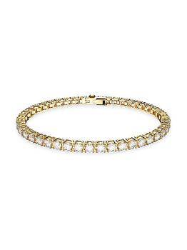 Swarovski | Matrix Gold-Plated & Crystal Tennis Bracelet商品图片,