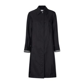 时尚burberry风衣女装, Burberry | Burberry 博柏利 女士黑红色条风衣8015895商品图片 满$100享9.5折, 满折