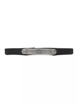 Yves Saint Laurent | Plaque Bracelet in Leather,商家Saks Fifth Avenue,价格¥2213