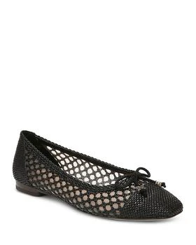 Sam Edelman | Women's May Square Toe Bow Accent Openwork Flats 