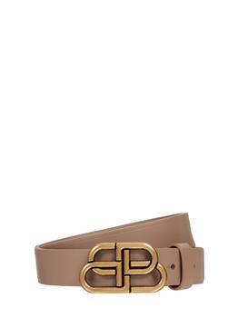 巴黎世家腰带代购, Balenciaga | 3cm Bb Leather Belt商品图片 