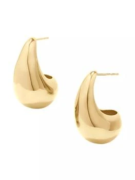 brook & york | Farrah 14K-Gold Vermeil Large Hoop Earrings,商家Saks Fifth Avenue,价格¥901