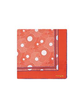 商品Kiton | Kiton Pocket Handkerchief With Orange Circles Pattern,商家Italist,价格¥1130图片