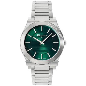 男士休闲菲拉格慕手表, Salvatore Ferragamo | Men's Swiss Gancini Stainless Steel Bracelet Watch 41mm商品图片 