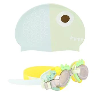 Sunnylife | Monty the monster colorful swim goggles and swimming cap set,商家BAMBINIFASHION,价格¥295