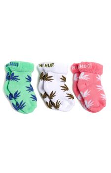 商品Baby Seeds Socks - White/Pink/Turquoise图片