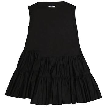 product MM6 Ladies Black Asymmetric Ruffle Dress image