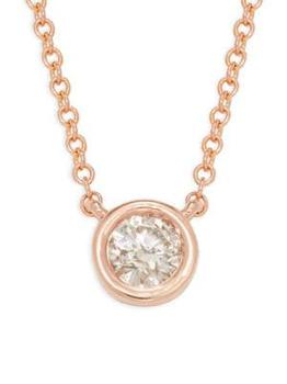 推荐14K Rose Gold & Diamond Necklace商品