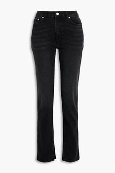 Ganni | High-rise straight-leg jeans商品图片,4.4折