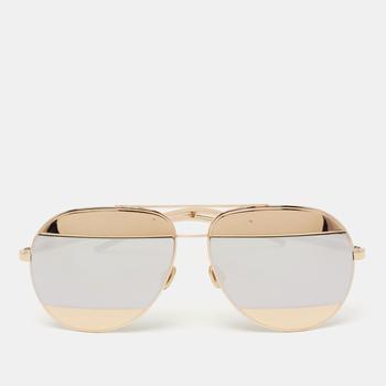 推荐Dior Black/Gold Black 000DC Split 1 Aviator Sunglasses商品